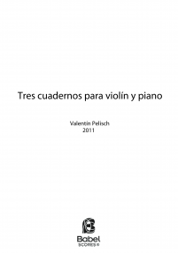 Tres cuadernos para violín y piano image